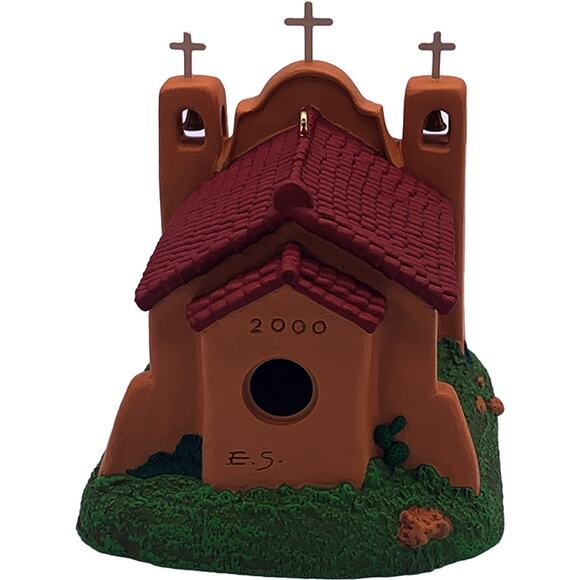 Hallmark Keepsake 2000 Candlelight Services ADOBE CHURCH #3 Light Ornament w/Box - Picture 5 of 8